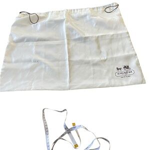 Coach Cream Dust Bag with Logo